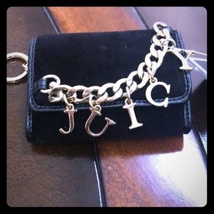 Small Velour Chain Wallet